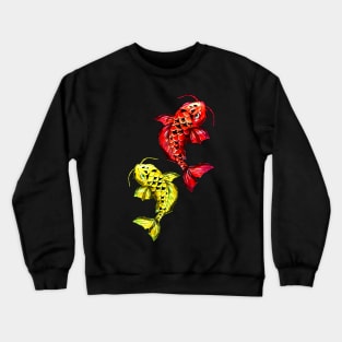 Red and Yellow Koi Carps Crewneck Sweatshirt